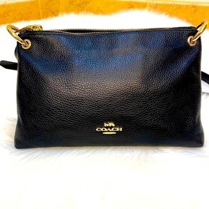 Coach Mia Crossbody Black/ Gold